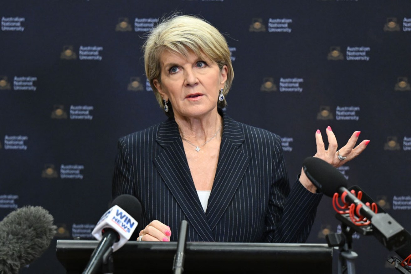 Julie Bishop has resigned as ANU chancellor well before her tenure was due to end. <i>Photo: AAP</i>