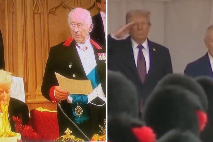 Slurping, <i>Star Wars</i>? Royal visit triggers Trump fakes