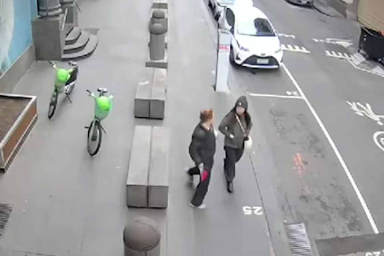 Bail has been refused for a woman accused of randomly stabbing another woman walking to work.