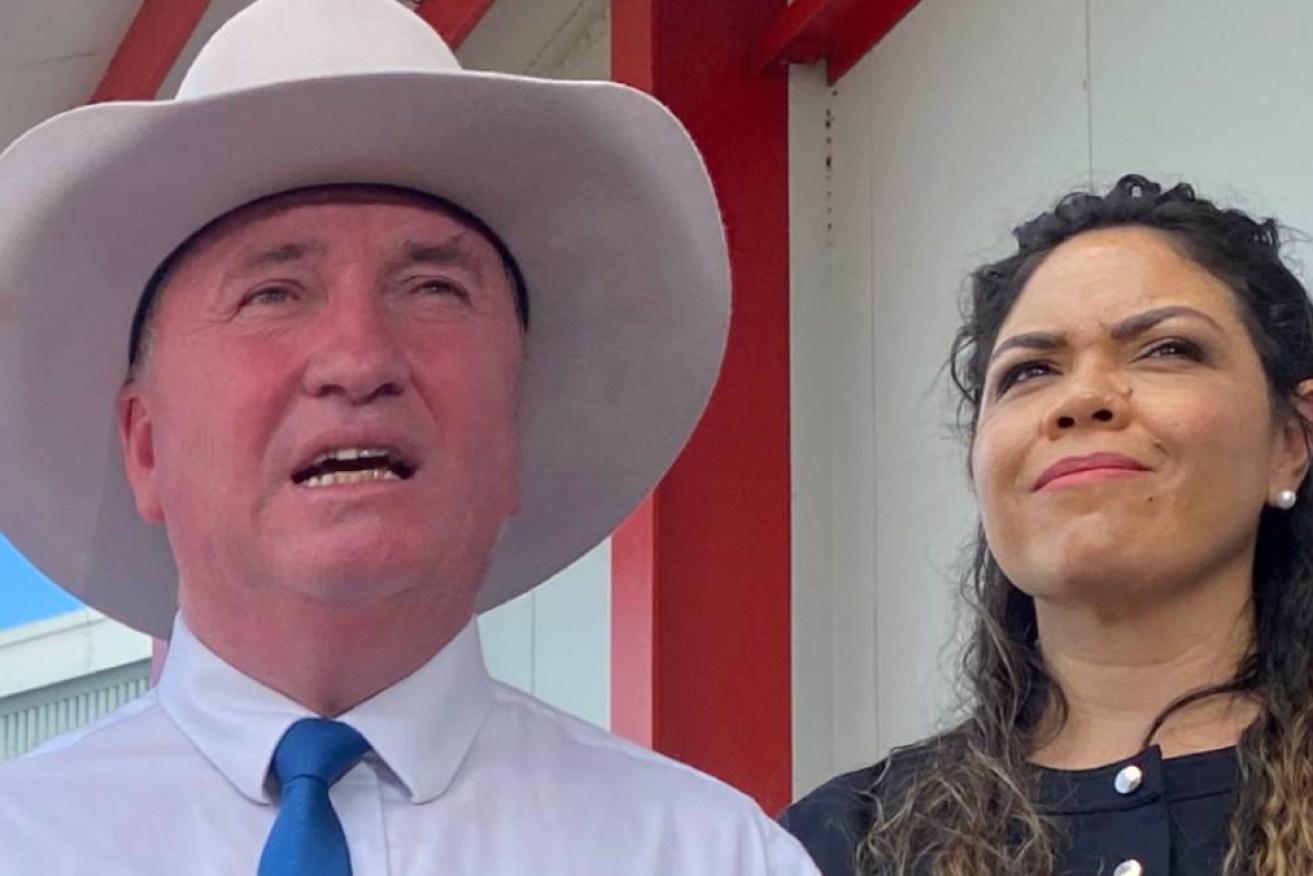 Senator Jacinta Nampijinpa Price is adopting a wait and see approach with "good mate" Barnaby Joyce.