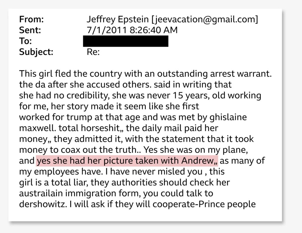 Epstein Email Appears To Confirm Infamous Andrew Giuffre Photo Epstein Email Appears To Confirm Infamous Andrew Giuffre Photo