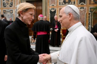 Pope Leo meets A-listers, reveals film faves