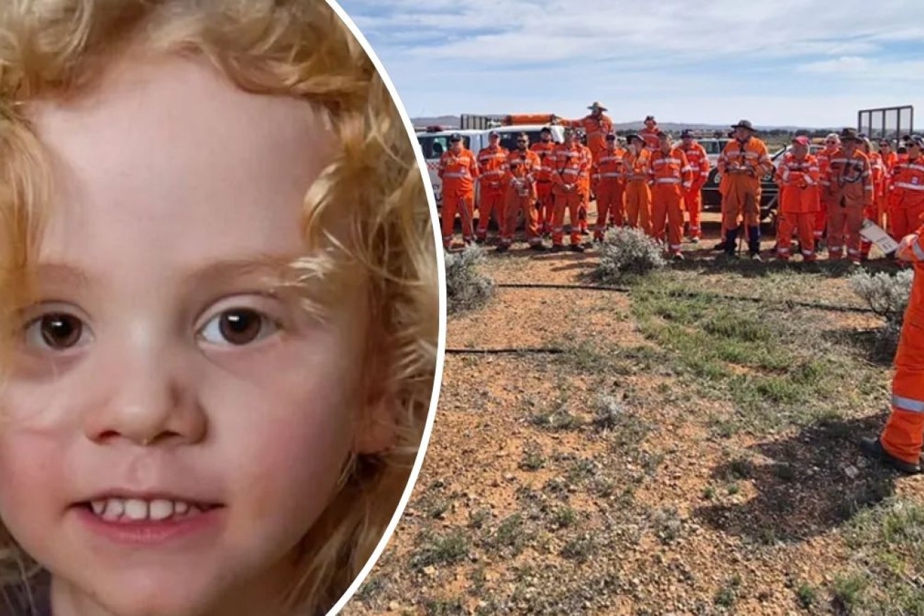 Police was last seen playing on a mound of dirt at the sprawling sheep station.