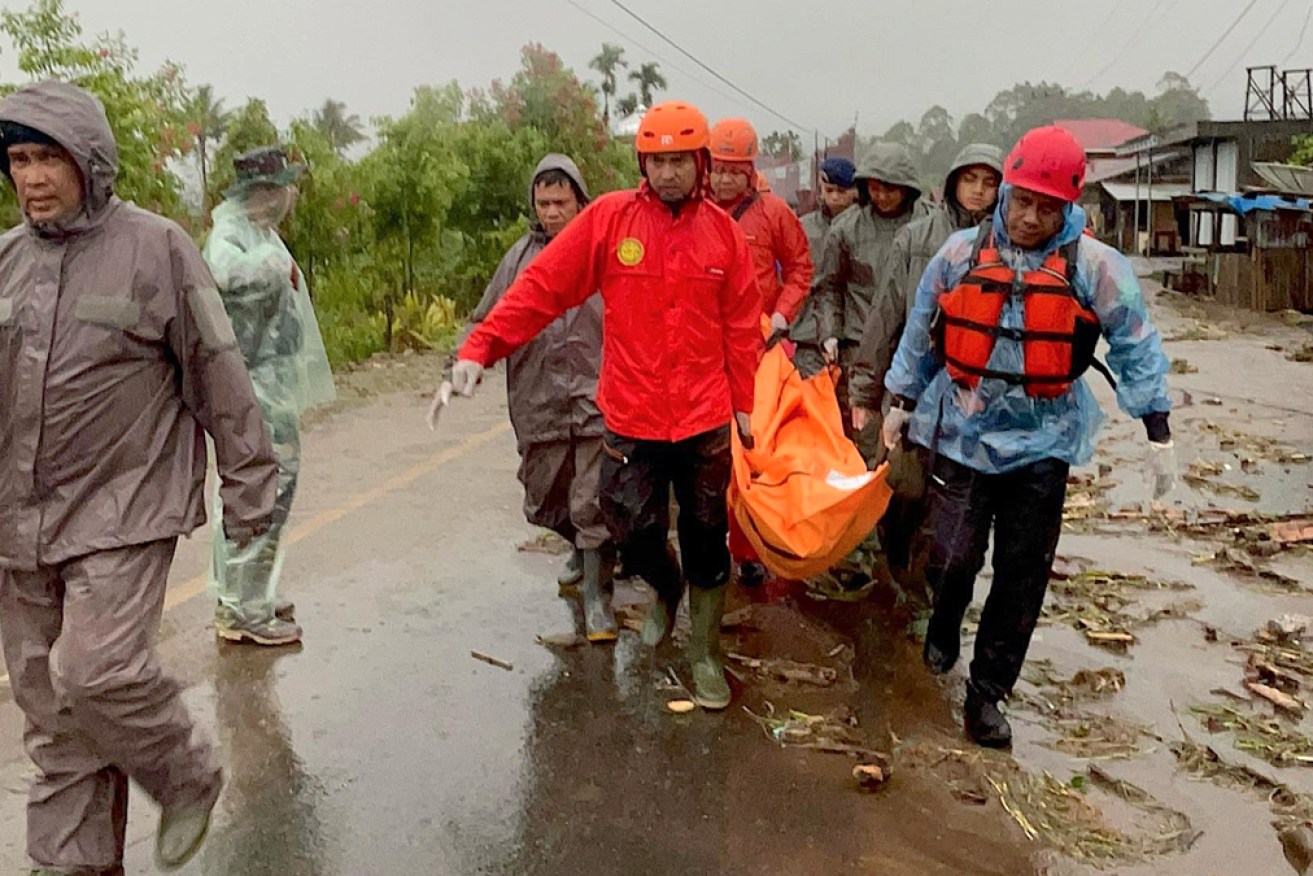 Cyclone Senyar has triggered record flooding across Malaysia and (pictured) Indonesia.