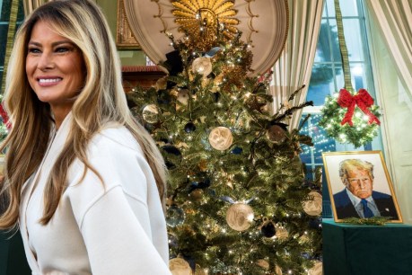 Melania's quirky Trump tribute in Xmas decor