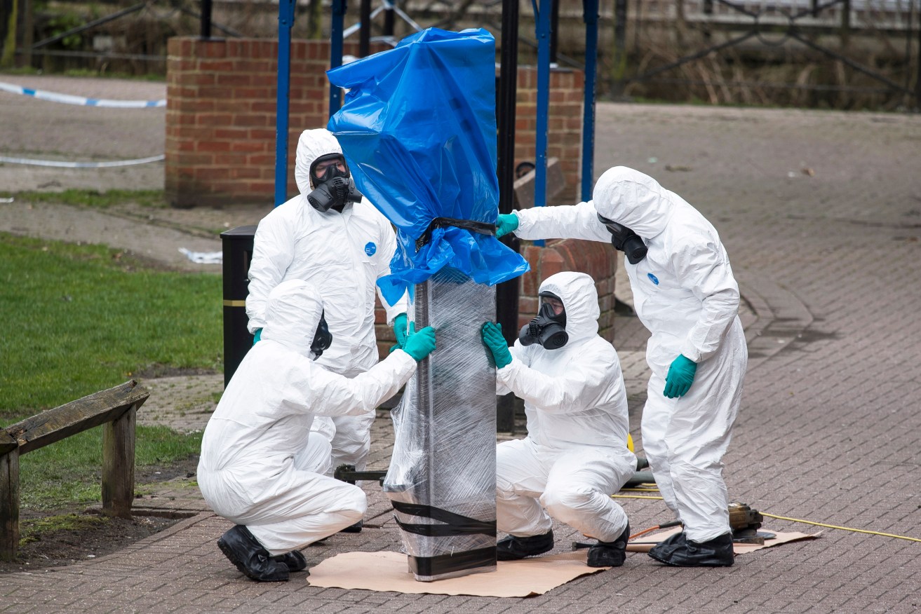 Novichok was used to kill a Russian double agent and his daughter, found on a bench in Salisbury.