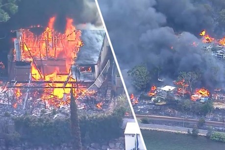 Fire threat increases as waterfront homes lost