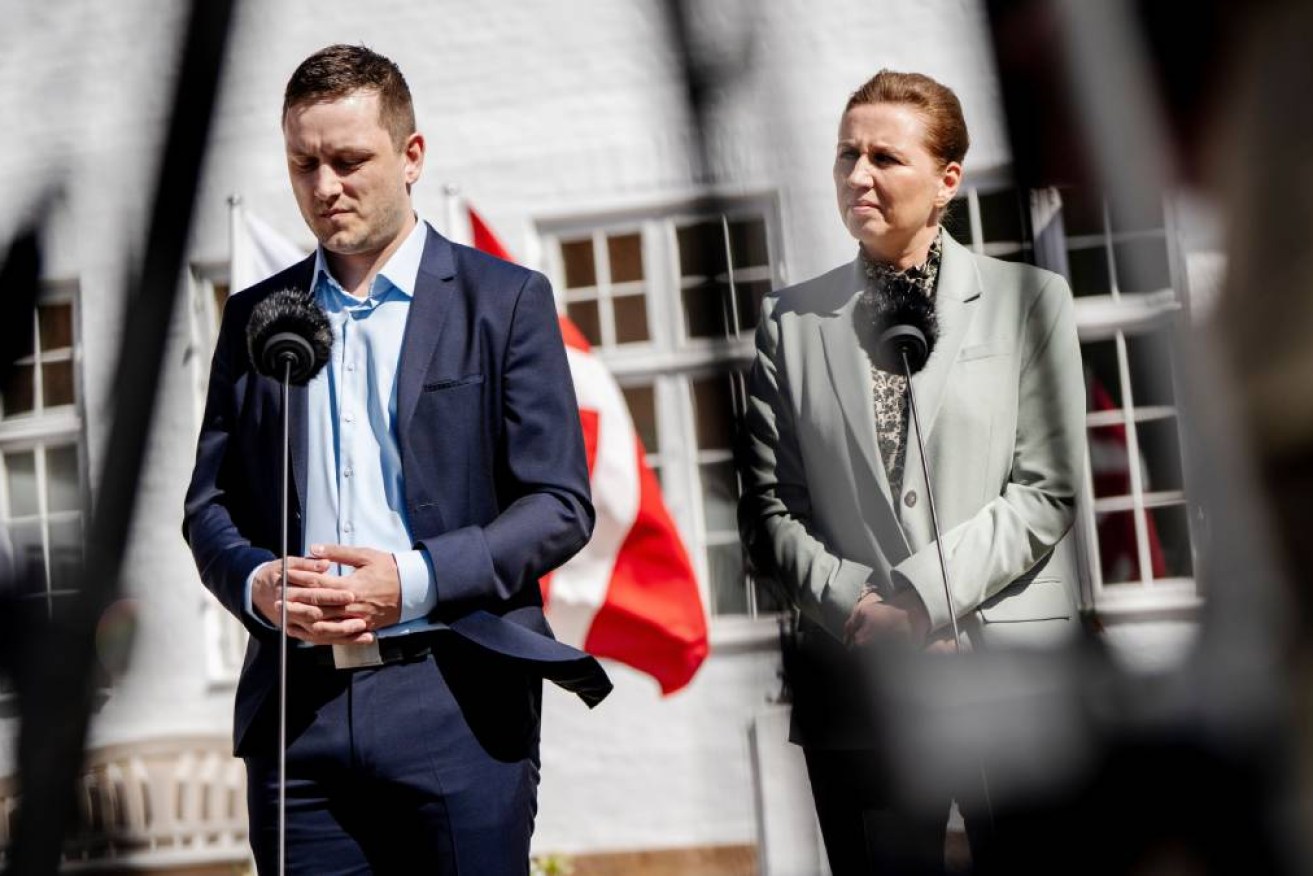 Denmark and Greenland's leaders, April 2025.