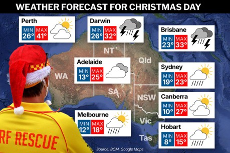 Mild, hot, wet, windy: Xmas Day a mixed bag