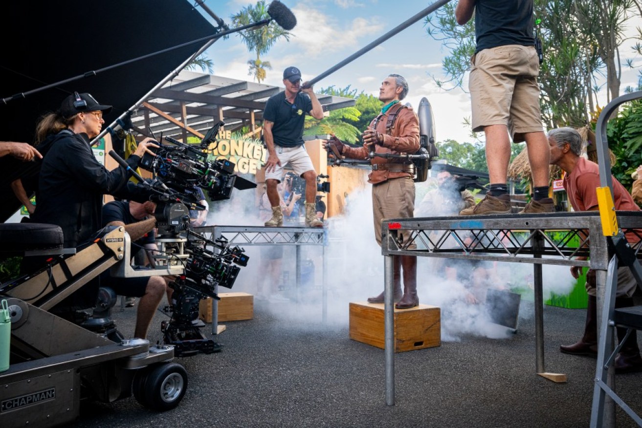 Taika Waititi filming <i>FING!</i> in Queensland.