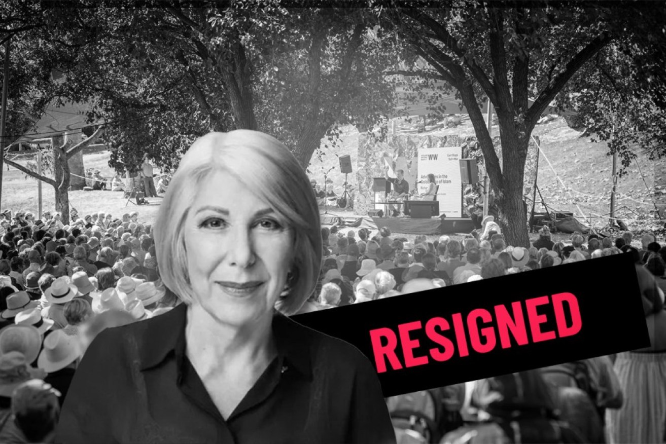 Adelaide Writers' Week director Louise Adler has resigned, with scathing words about the decision.