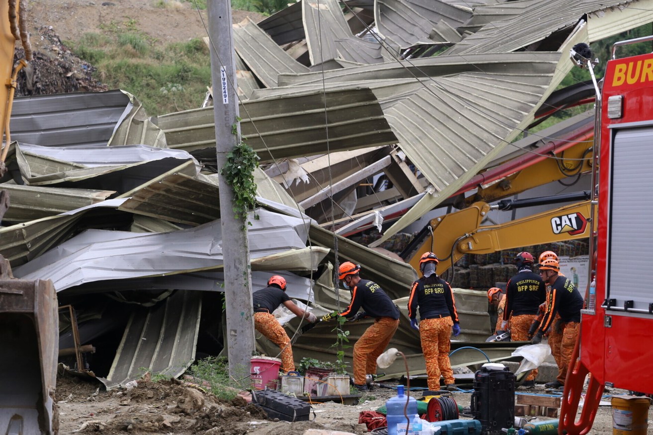 Search efforts continue after a giant pile of garbage collapsed at a facility in Cebu city.
