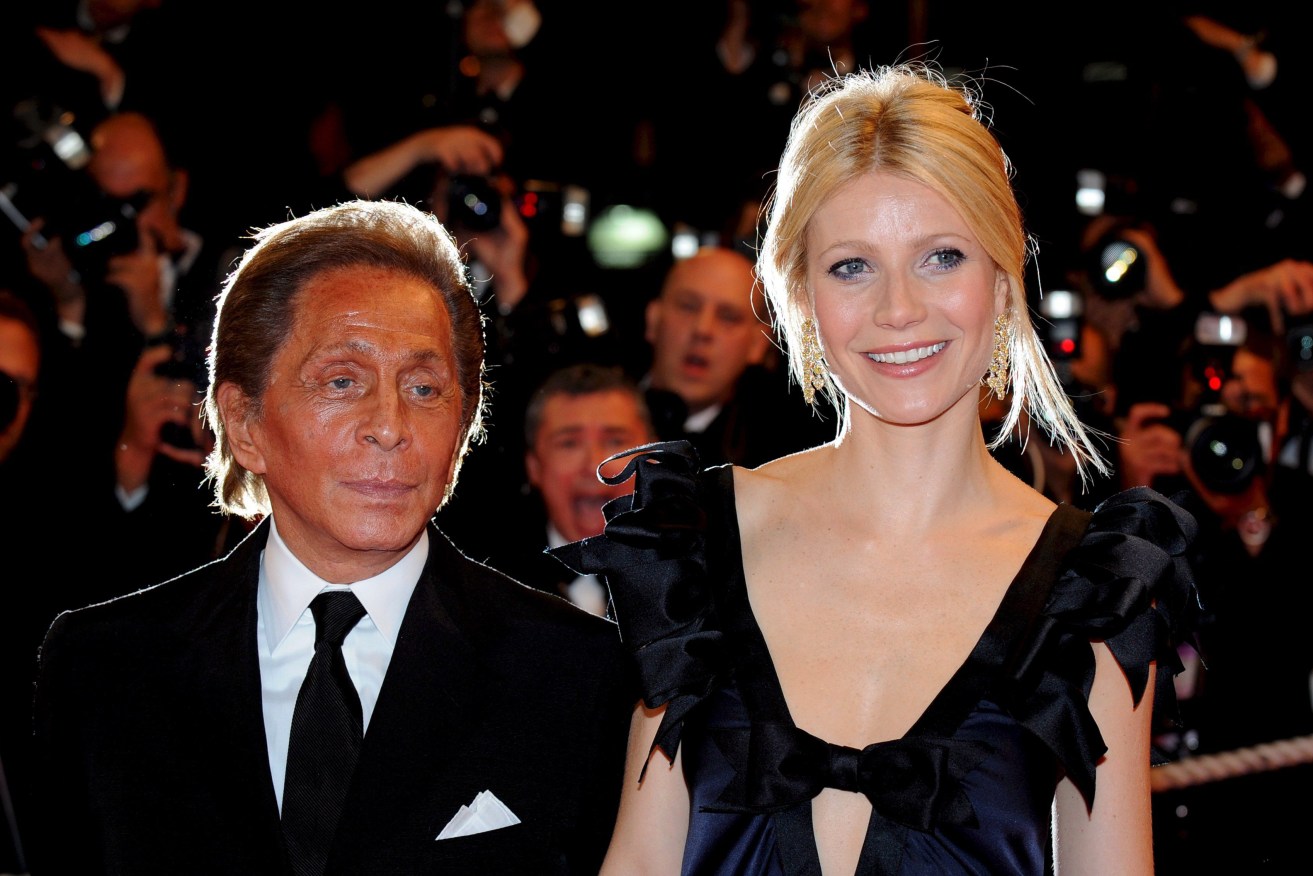 Valentino dressed the world's biggest stars like US actress Gwyneth Paltrow.