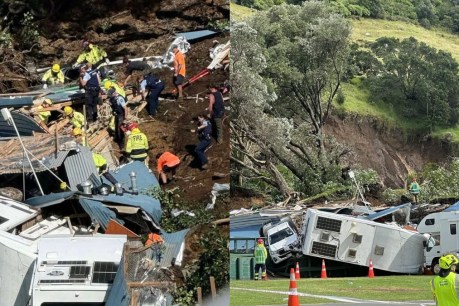 Children feared among dead in NZ landslide