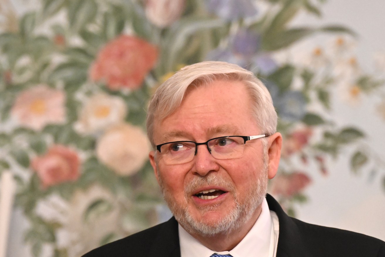 Kevin Rudd has vehemently denied ever corresponding with convicted sex offender Jeffrey Epstein.