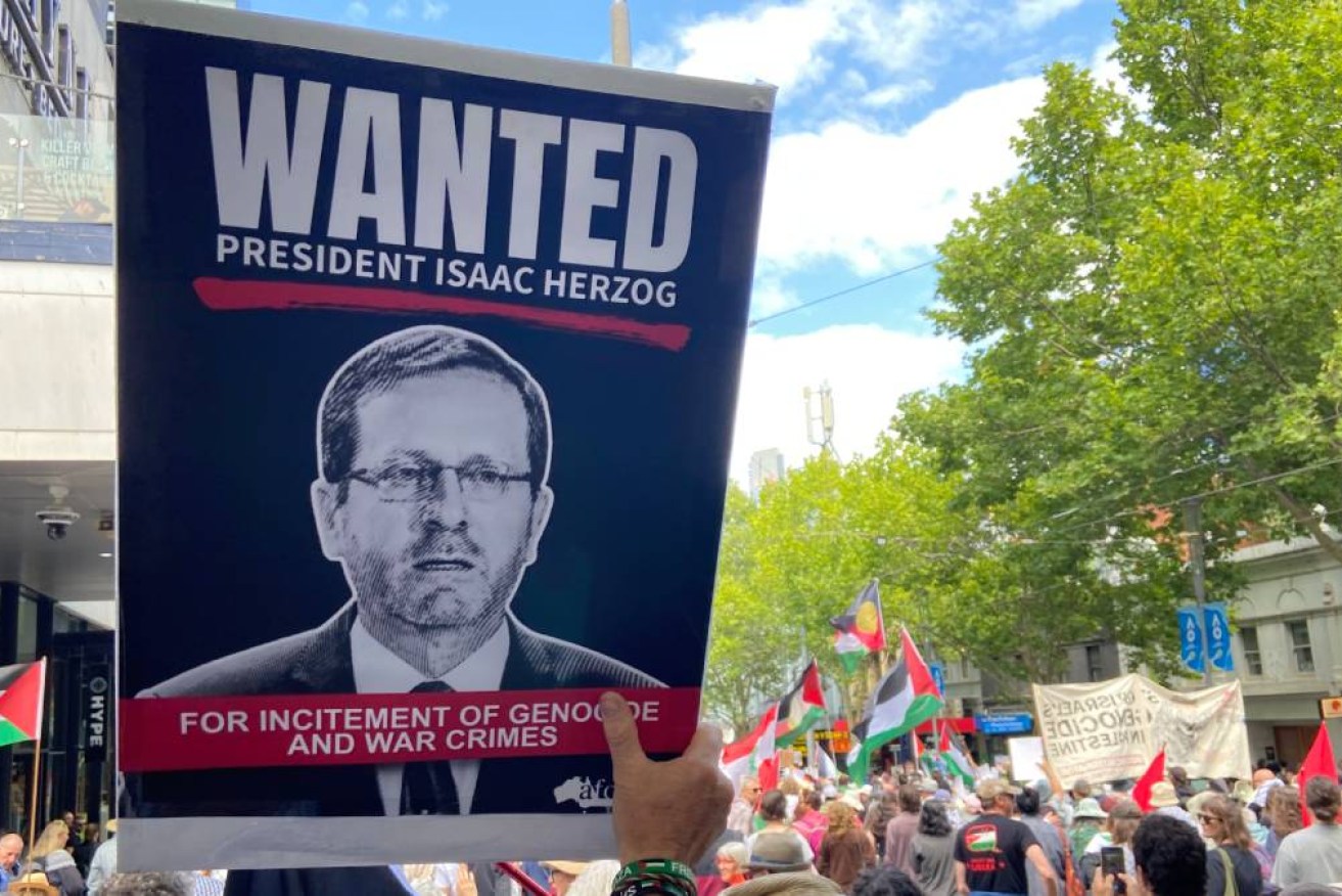 Protesters and human rights experts have called for Isaac Herzog's invitation to be rescinded. (