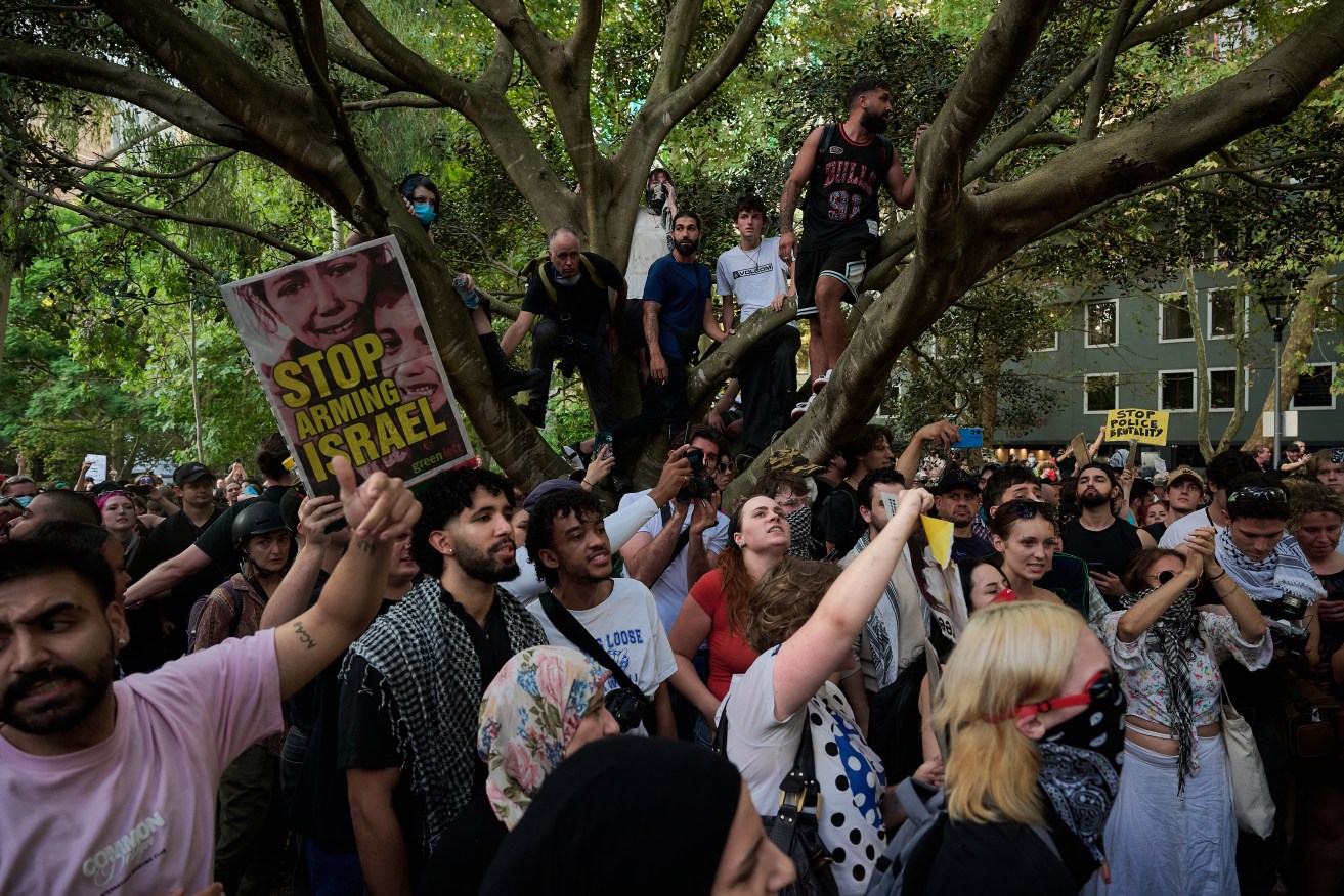 A protest against Israeli President Isaac Herzog's visit became a flashpoint for violence.