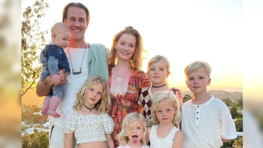 James Van Der Beek and family
