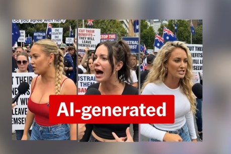 Facebook page uses AI tricks to stir migration fury