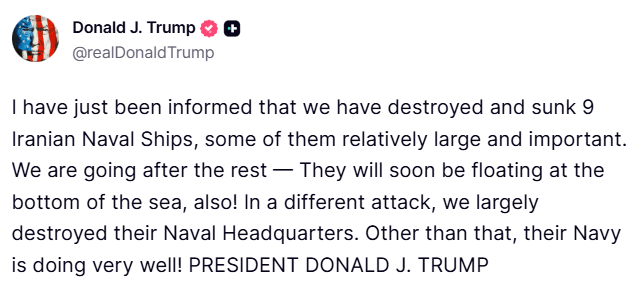 Iran ships US