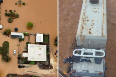 Floods, records tumble as deluge engulfs arid SA