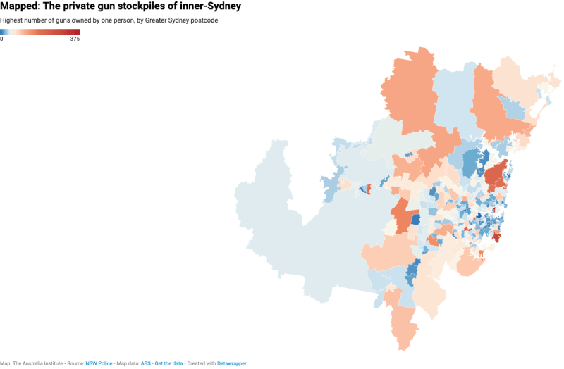 sydney gun stockpiles