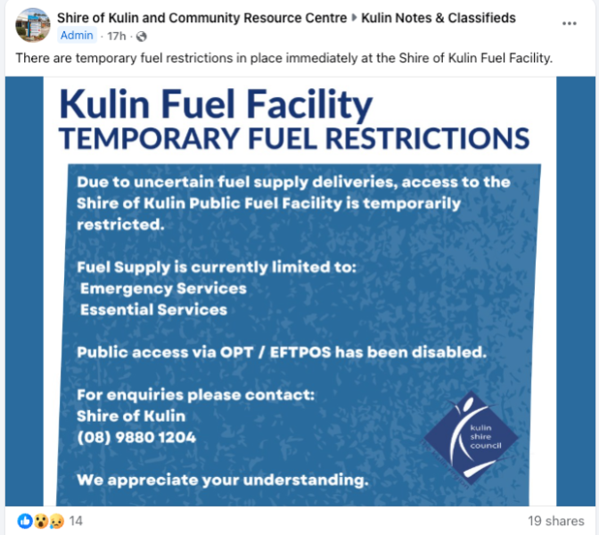 fuel shortages