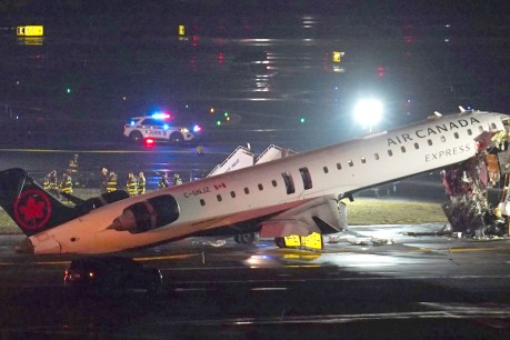 Harrowing footage as jet hits truck on runway