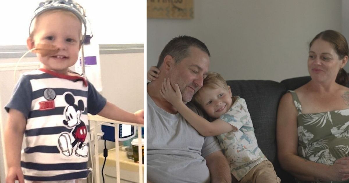 Four-year-old boy beats rare brain tumour after 10% survival odds