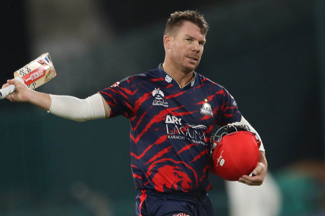 David Warner captained the Karachi Kings to a record defeat. <i>Photo: EPA</i>