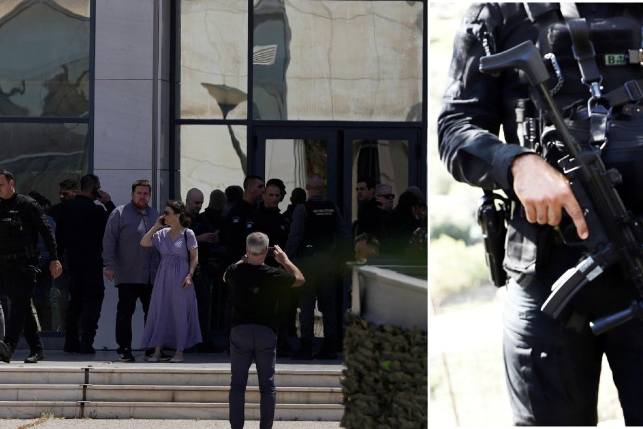 Greek police say a man opened fire with a shotgun at a branch of a social security agency.
