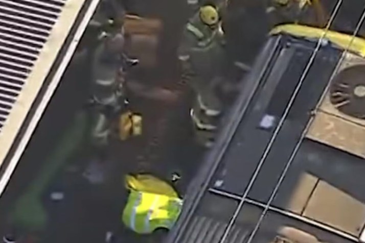 Schoolboy trapped under train for an hour