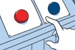 Budget gave us a real-world red/blue button choice