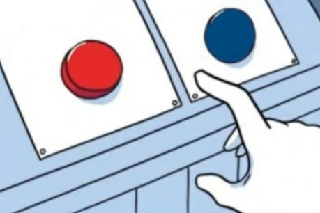Budget gave us a real-world red/blue button choice