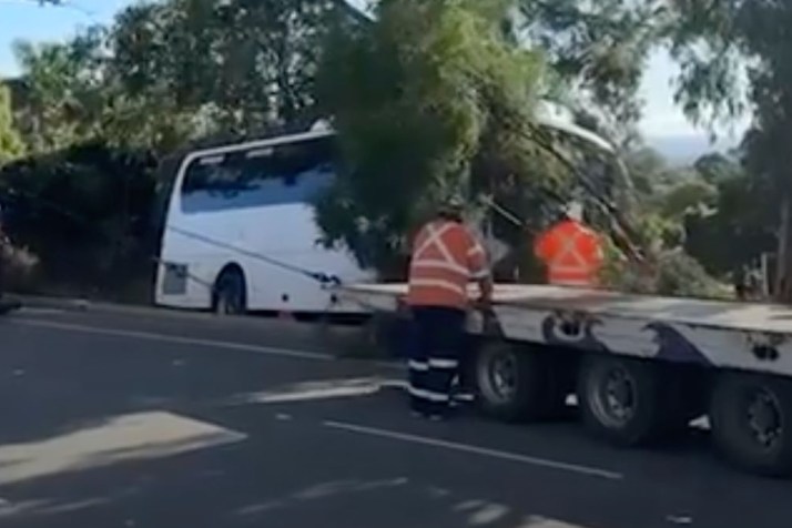 Students injured as bus carrying 41 crashes
