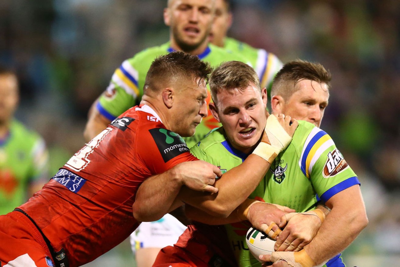 Former Canberra Raiders player Luke Bateman has found huge success on BookTok. <i>Photo: Getty</i>