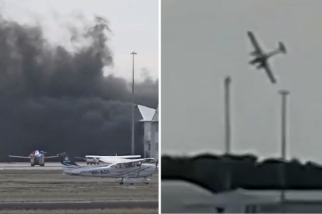 Two dead, 10 hurt as plane slams into hangar