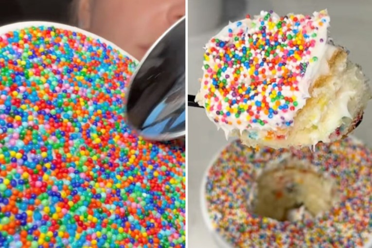 Sprinkling joy: People are going dotty for this viral cake trend