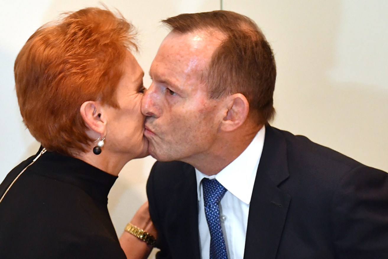 For an explanation of why the Liberals want to be closer to Pauline Hanson, look no further than a still-ambitious Tony Abbott.