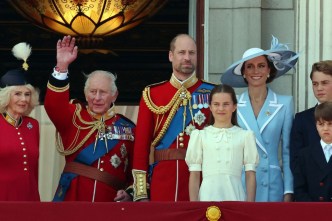 Royals turn out for Trooping the Colour parade