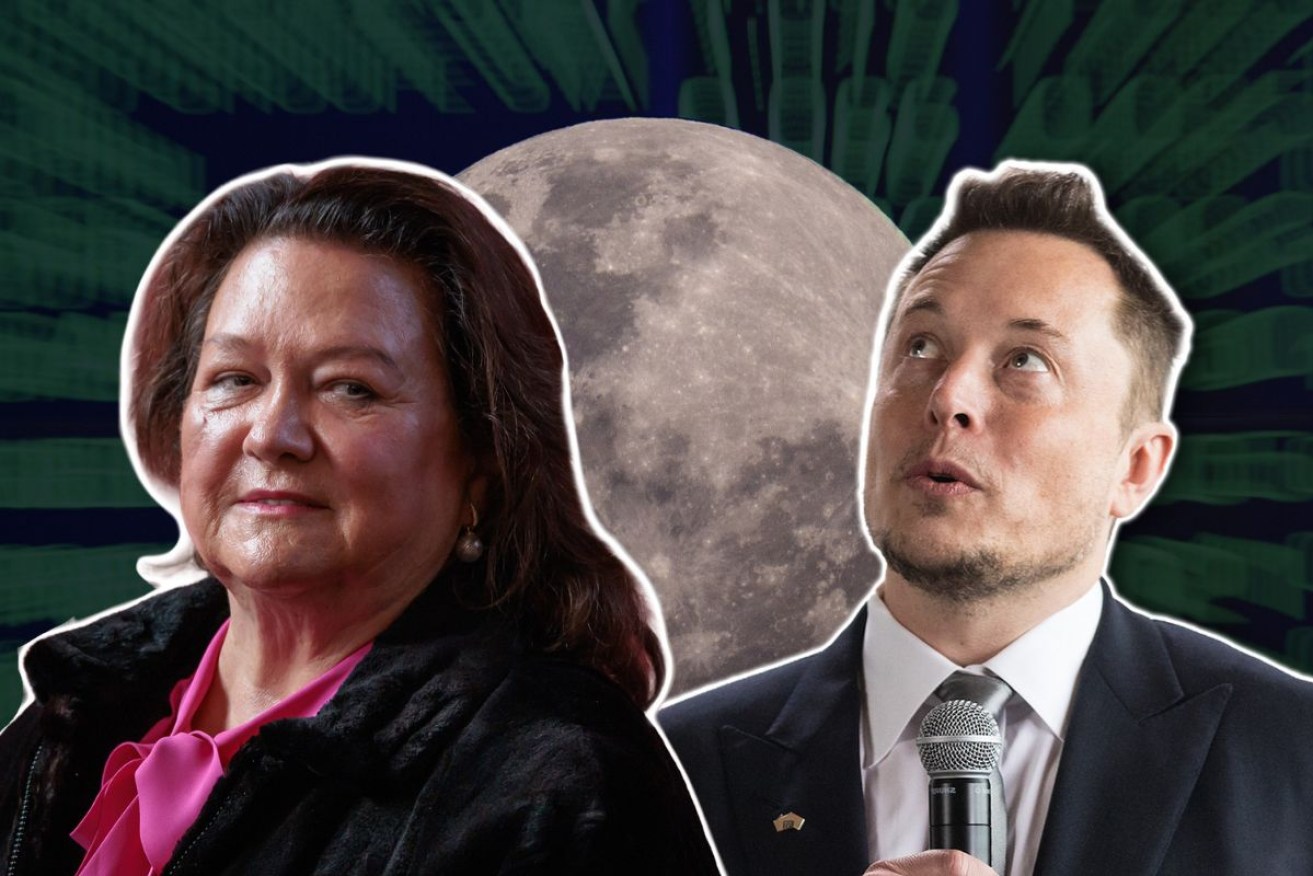 Gina Rinehart is getting on board with SpaceX founder Elon Musk.