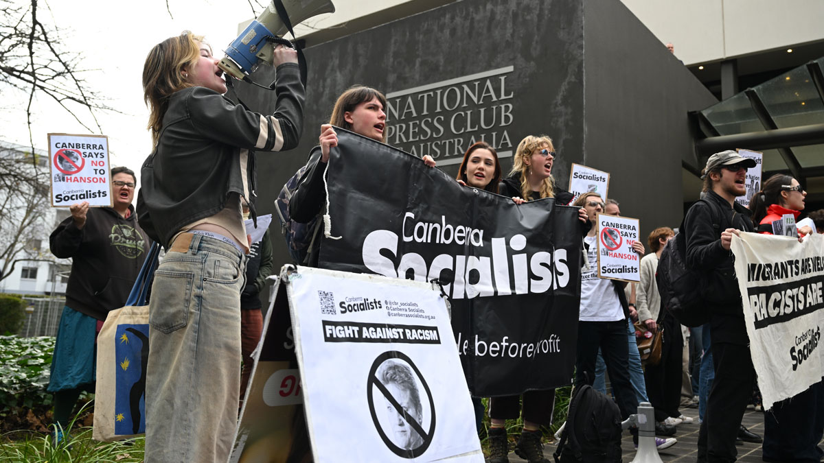 hanson protest