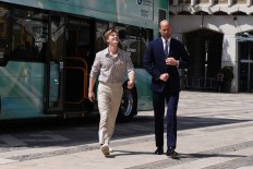 Robert Irwin and Prince William catch green bus