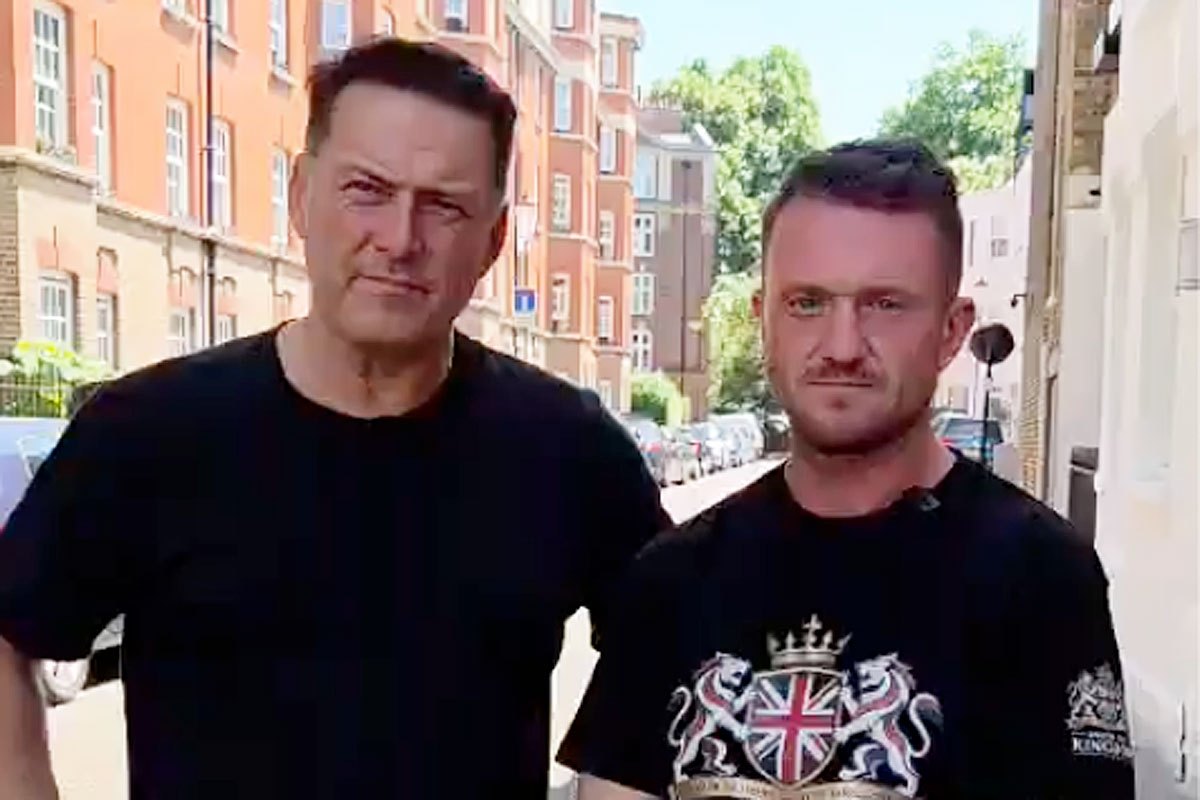 Karl Stefanovic and Tommy Robinson