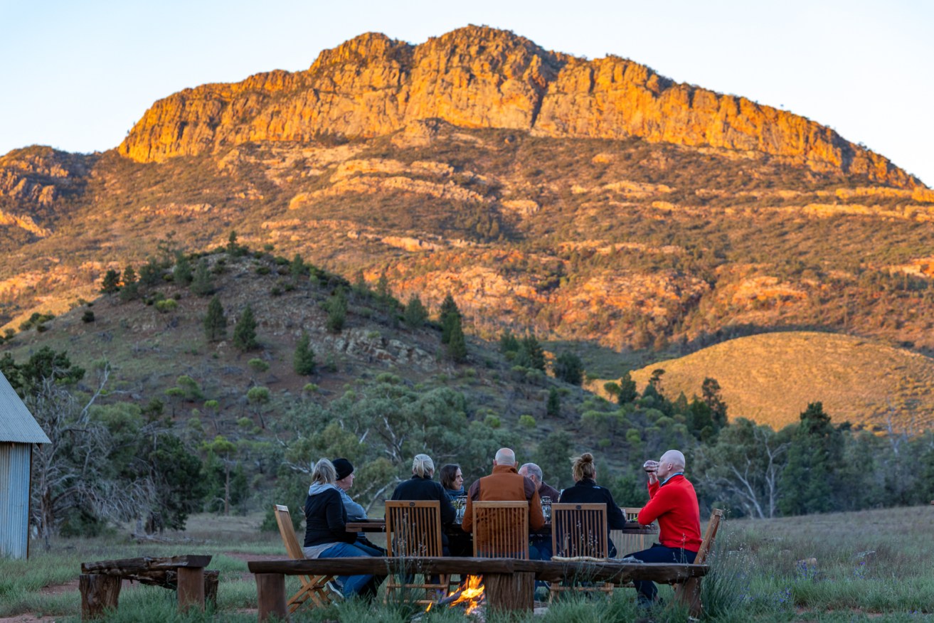 Dinner under the skies is a highlight of the Arkaba Walk.