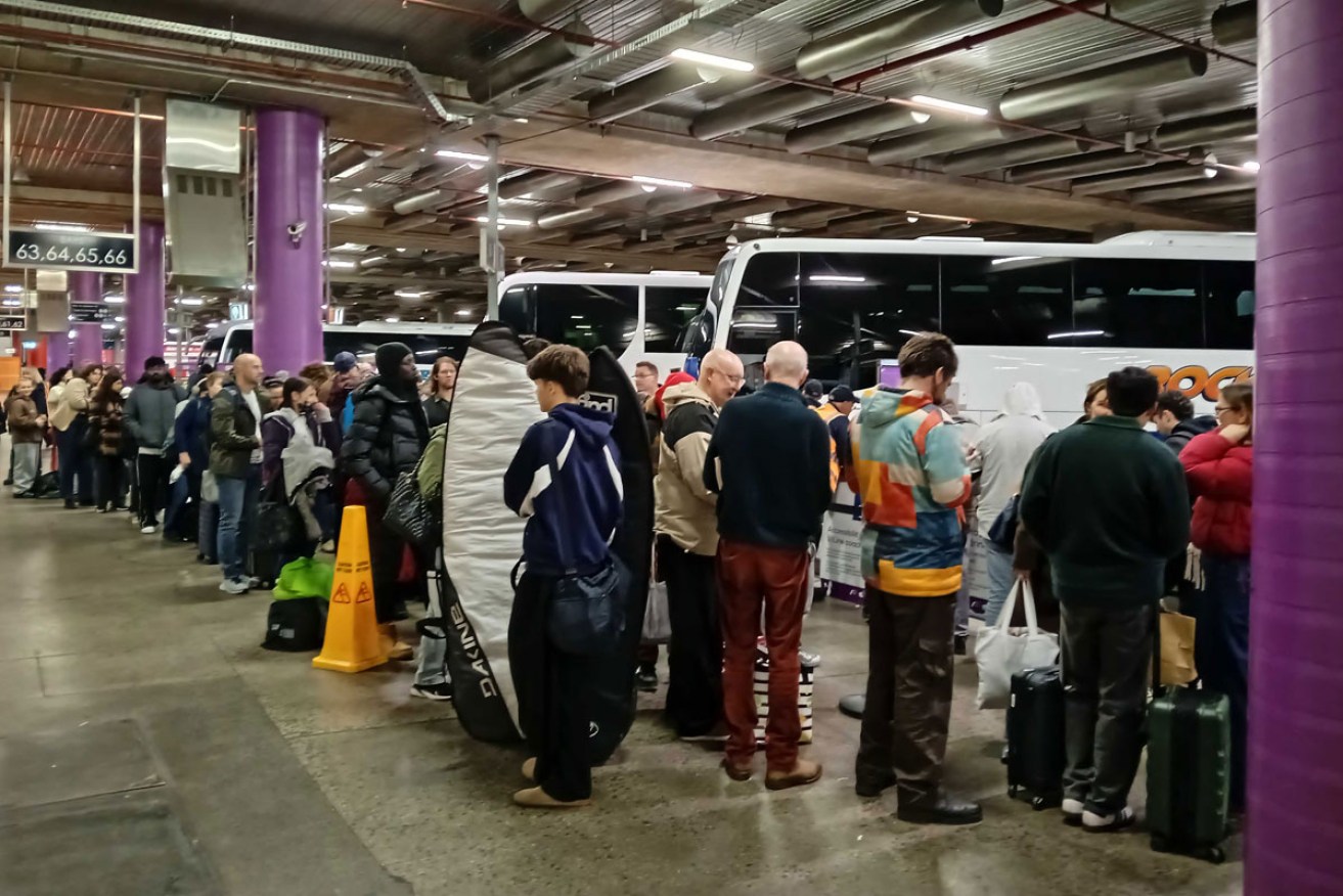 Commuters have been forced to wait for replacement coaches at Melbourne's Southern Cross Station. <i>Photo: AAP</i>