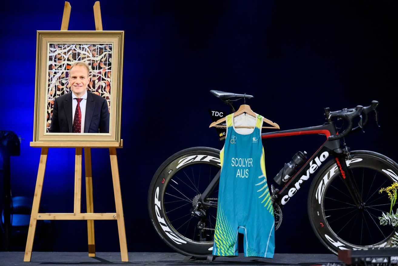 Scolyer rode 500 kilometres to fundraise for cancer research while himself battling brain cancer.