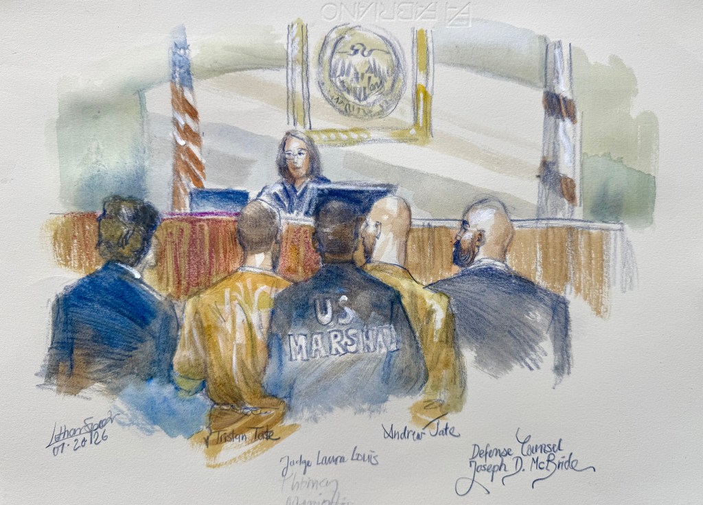 Andrew Tristan Tate extradition court