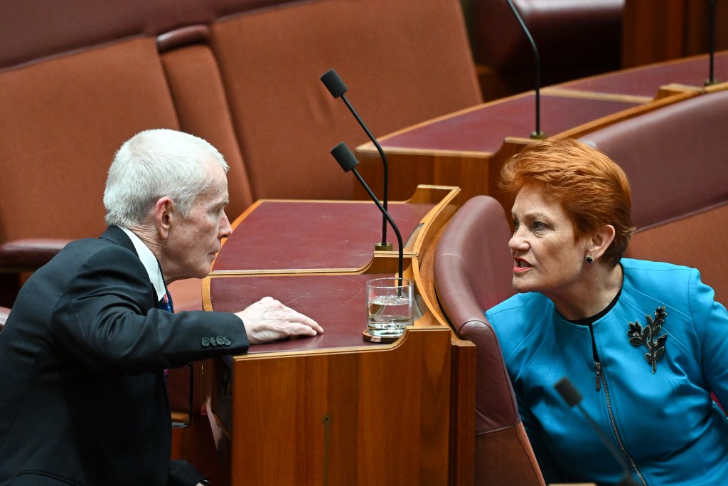 One Nation Hanson Senator Malcolm Roberts coronavirus