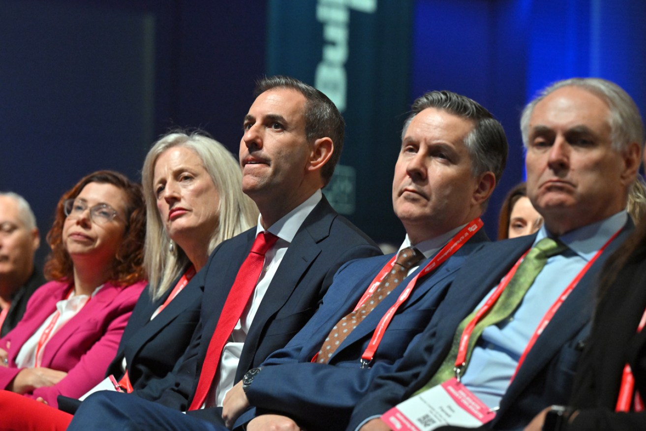Senior Labor ministers front and centre at the party's conference.
